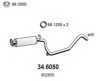 OPEL 852086 Middle Silencer